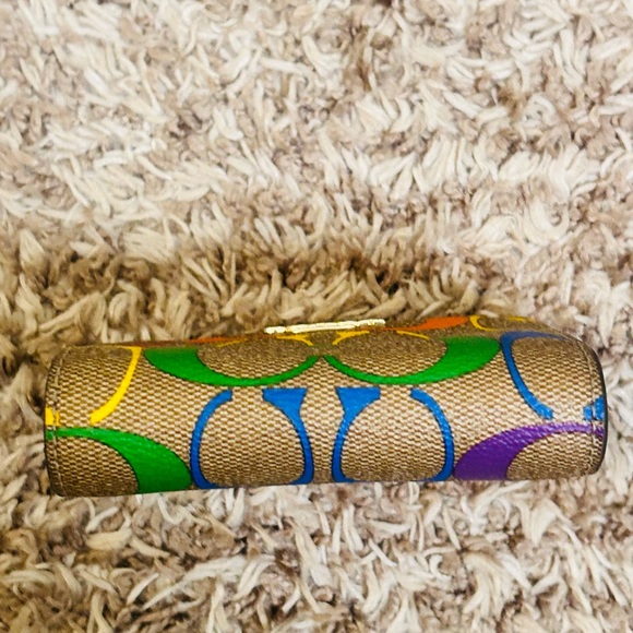 Coach Signature Canvas Rainbow Snap Wallet C4536 - Picture 3 of 9